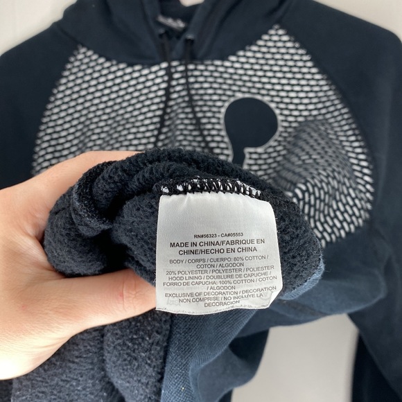 Vintage NIKE Michael Air Jordan Mens M Black Pullover Hoodie Flight Logo Swoosh - Picture 4 of 4